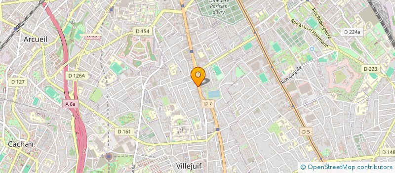 localisation de l'entreprise MONSIEUR PIERRE JACQUEL  VILLEJUIF