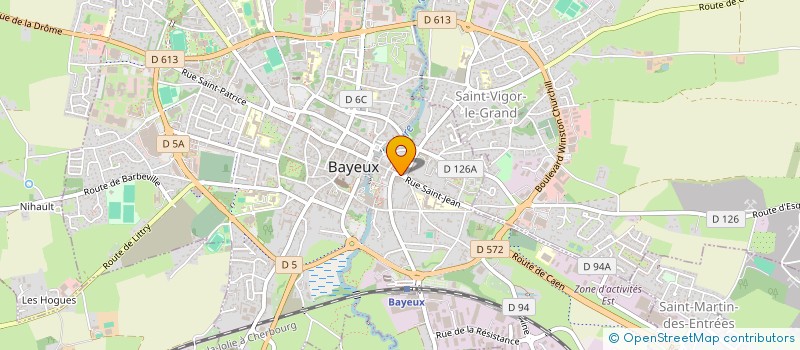 localisation de l'entreprise MONSIEUR PIERRE JACQUELINE à BAYEUX
