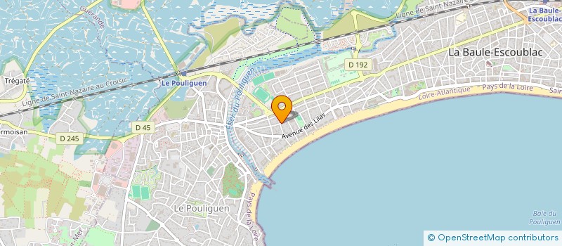 localisation de l'entreprise MONSIEUR PIERRE-JACQUES BIBET à LA BAULE-ESCOUBLAC