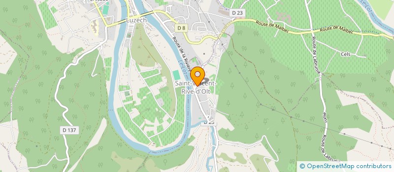 localisation de l'entreprise MONSIEUR PIERRE-JACQUES MERIGUET  SAINT VINCENT RIVE D'OLT