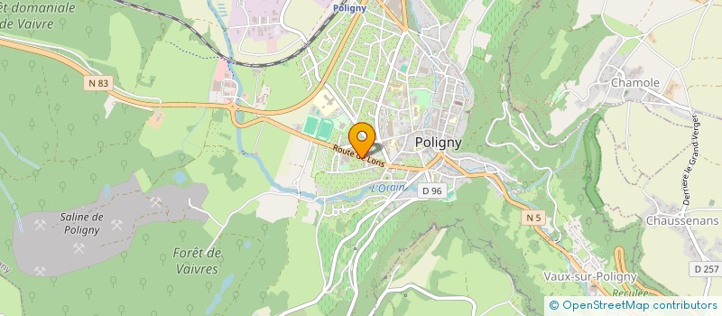 localisation de l'entreprise MONSIEUR PIERRE JACQUET à POLIGNY