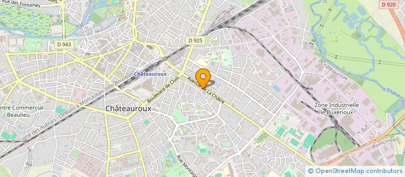 localisation de l'entreprise MONSIEUR PIERRE JACQUET à CHATEAUROUX