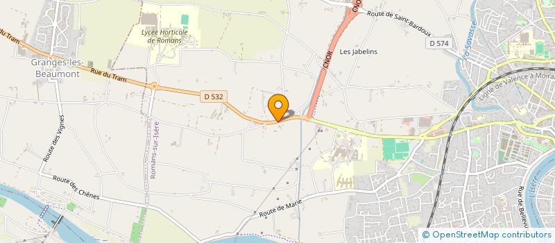 localisation de l'entreprise MONSIEUR PIERRE JACQUET à ROMANS-SUR-ISERE
