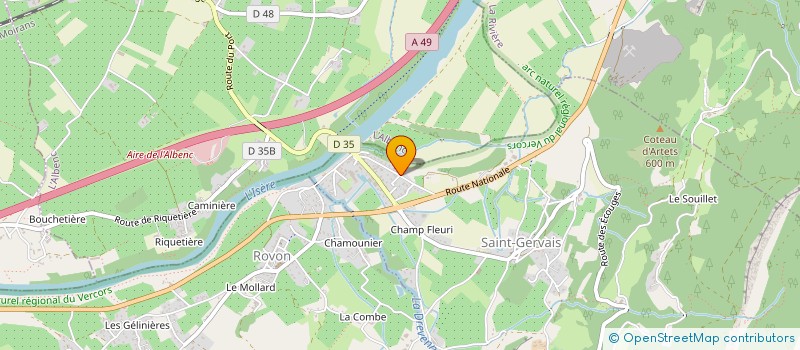 localisation de l'entreprise MONSIEUR PIERRE JAILLET  SAINT-GERVAIS