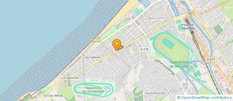 localisation de l'entreprise MONSIEUR PIERRE JAILLET  DEAUVILLE