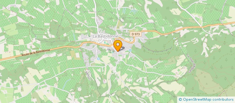 localisation de l'entreprise MONSIEUR PIERRE JAILLOT  LA BASTIDONNE