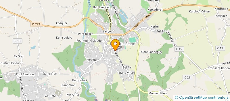 localisation de l'entreprise MONSIEUR PIERRE JAMET  RIEC-SUR-BELON