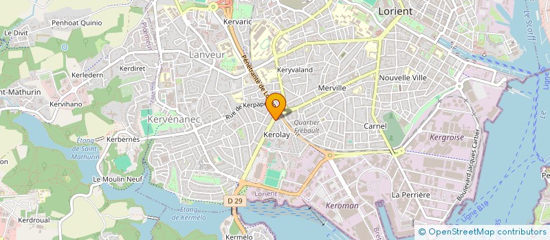 localisation de l'entreprise MONSIEUR PIERRE JAMET  LORIENT