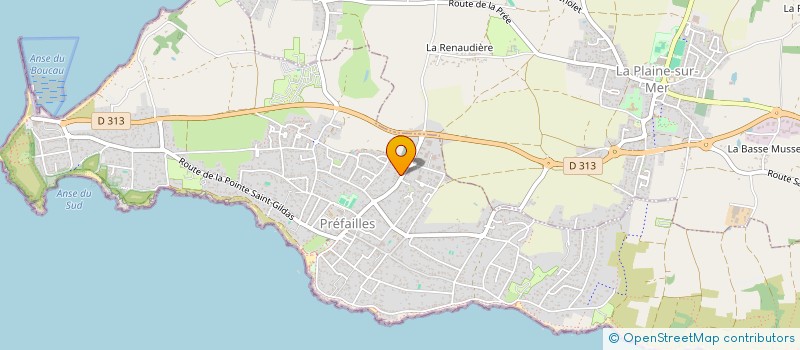 localisation de l'entreprise MONSIEUR PIERRE JAMET  PREFAILLES