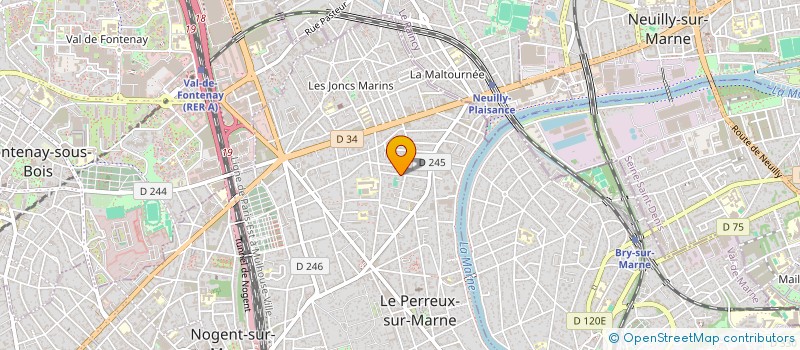 localisation de l'entreprise MONSIEUR PIERRE JAMIN  LE PERREUX-SUR-MARNE