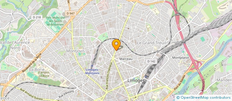 localisation de l'entreprise MONSIEUR PIERRE JANDEAUX à LIMOGES