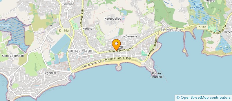 localisation de l'entreprise MONSIEUR PIERRE JANOT  CARNAC