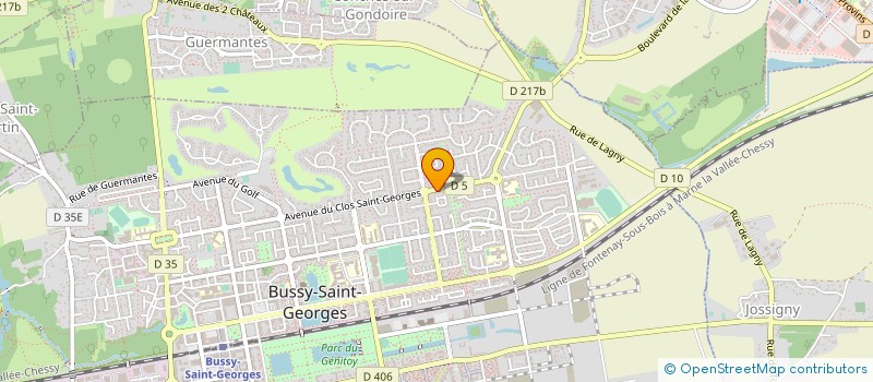 localisation de l'entreprise MONSIEUR PIERRE JARDINIER  BUSSY-SAINT-GEORGES