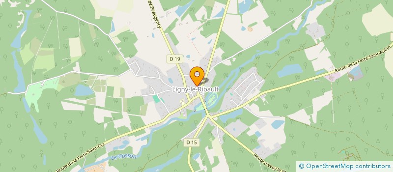 localisation de l'entreprise MONSIEUR PIERRE JASINSKAS à LIGNY-LE-RIBAULT