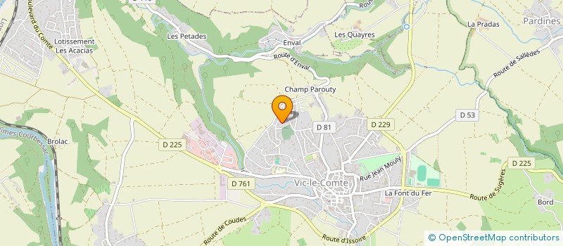 localisation de l'entreprise MONSIEUR PIERRE JAUBERT  VIC-LE-COMTE