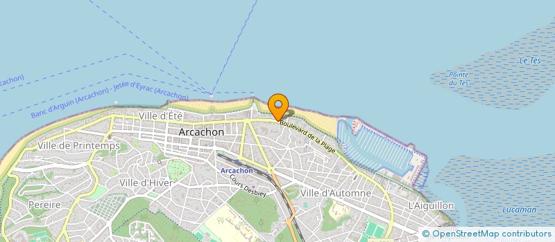 localisation de l'entreprise MONSIEUR PIERRE JAUFFRET  ARCACHON