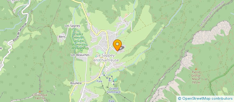 localisation de l'entreprise MONSIEUR PIERRE JAY  LE SAPPEY-EN-CHARTREUSE