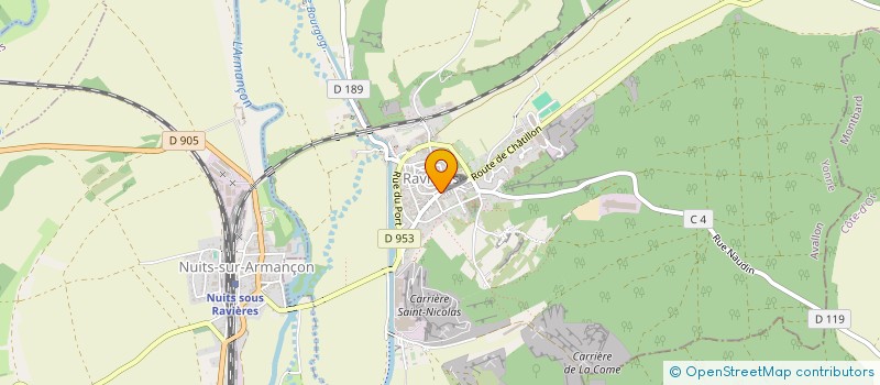 localisation de l'entreprise MONSIEUR PIERRE JEAN  RAVIERES