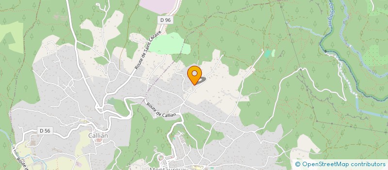 localisation de l'entreprise MONSIEUR PIERRE JEAN ALFONSI  MONTAUROUX