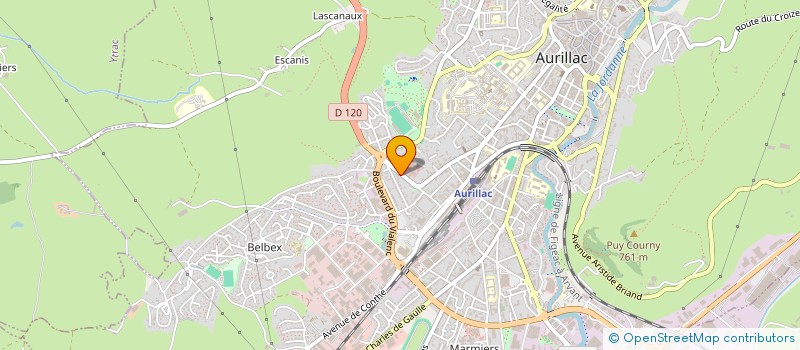 localisation de l'entreprise MONSIEUR PIERRE JEAN ALLO à AURILLAC