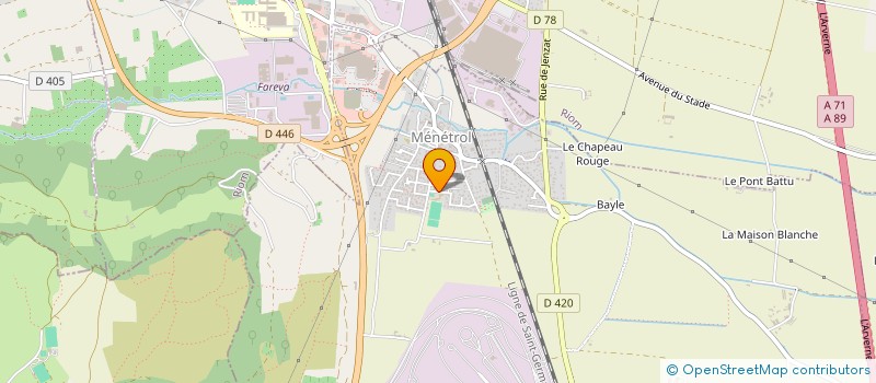 localisation de l'entreprise MONSIEUR PIERRE JEAN ANDRE  MENETROL