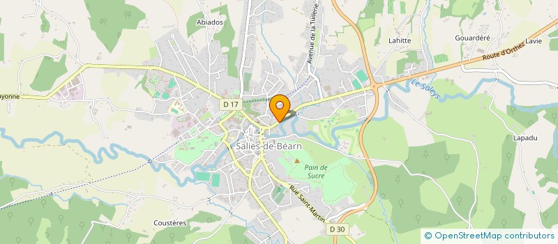 localisation de l'entreprise MONSIEUR PIERRE-JEAN BEROT--FONQUERNIE à SALIES-DE-BEARN