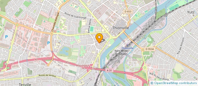 localisation de l'entreprise MONSIEUR PIERRE-JEAN BRIZION  THIONVILLE