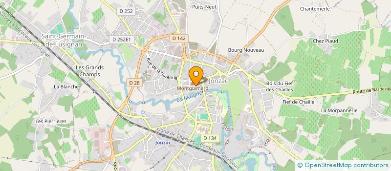 localisation de l'entreprise MONSIEUR PIERRE-JEAN CHAPUZET  JONZAC