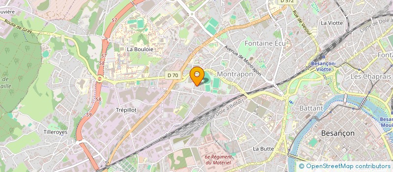 localisation de l'entreprise MONSIEUR PIERRE-JEAN CHARPIN  BESANCON