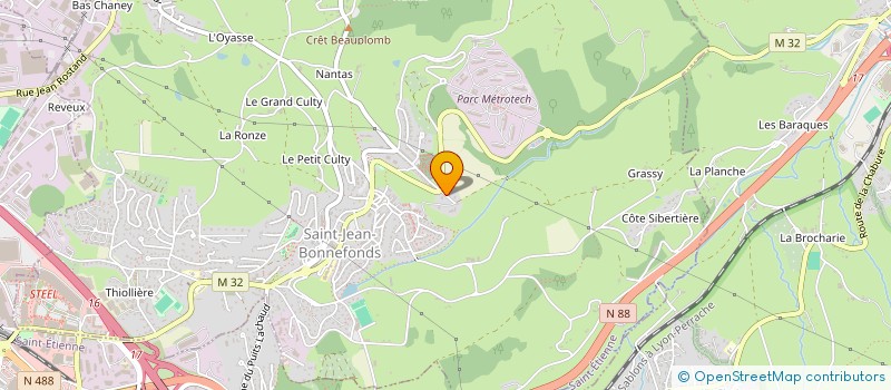 localisation de l'entreprise MONSIEUR PIERRE-JEAN DUGUE  SAINT-JEAN-BONNEFONDS