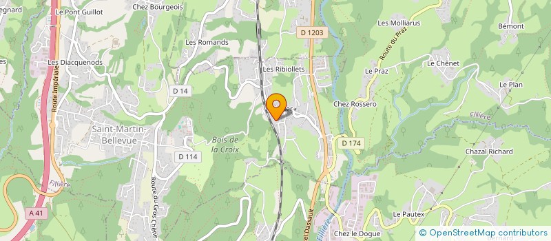 localisation de l'entreprise MONSIEUR PIERRE-JEAN GAILLARD  FILLIERE