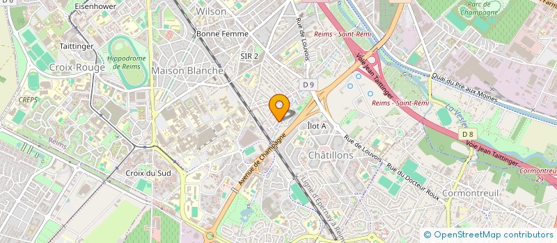 localisation de l'entreprise MONSIEUR PIERRE-JEAN HOCH  REIMS