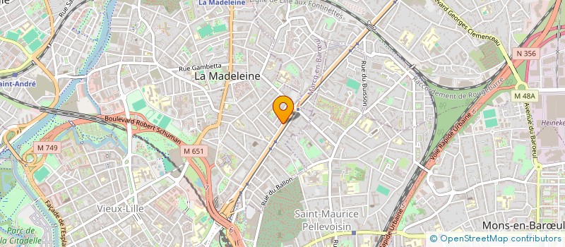 localisation de l'entreprise MONSIEUR PIERRE JEAN LOUIS à LA MADELEINE