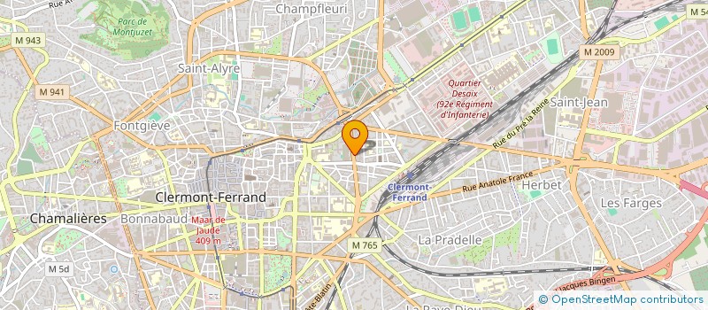 localisation de l'entreprise MONSIEUR PIERRE-JEAN MATHIVET  CLERMONT-FERRAND