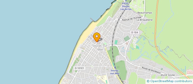 localisation de l'entreprise MONSIEUR PIERRE JEANNE  SOULAC-SUR-MER