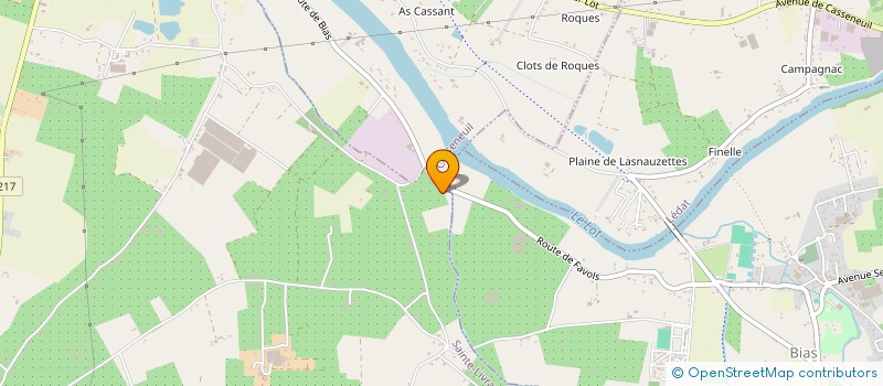 localisation de l'entreprise MONSIEUR PIERRE JEANNEAU  SAINTE LIVRADE SUR LOT