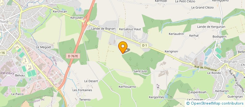 localisation de l'entreprise MONSIEUR PIERRE JEGOUX  BIGNAN