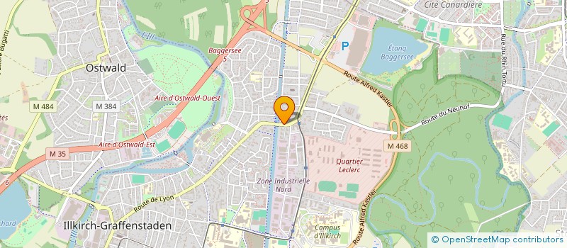 localisation de l'entreprise MONSIEUR PIERRE JOB  ILLKIRCH-GRAFFENSTADEN