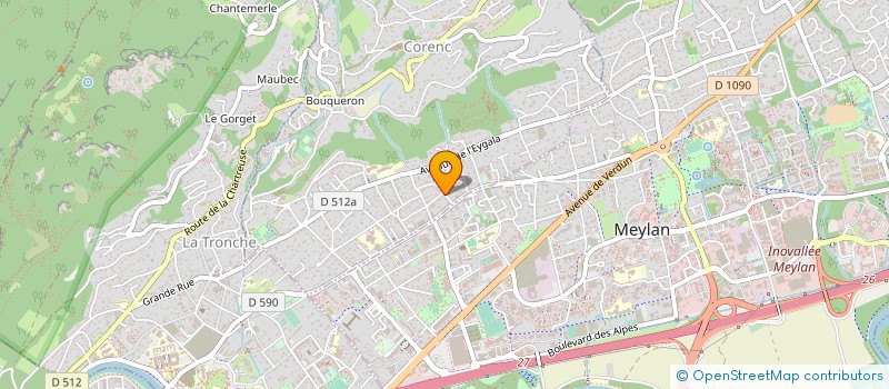 localisation de l'entreprise MONSIEUR PIERRE JOIRE  CORENC