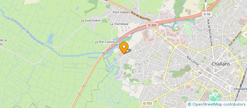 localisation de l'entreprise MONSIEUR PIERRE JOLLIVET à CHALLANS