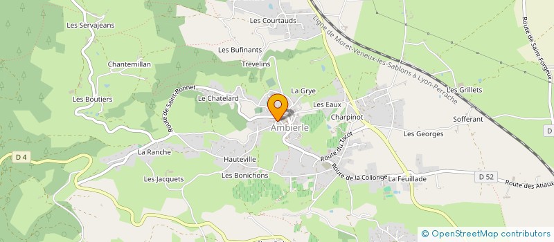 localisation de l'entreprise MONSIEUR PIERRE JONARD à AMBIERLE