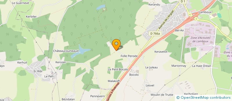 localisation de l'entreprise MONSIEUR PIERRE JORDAN  ELVEN