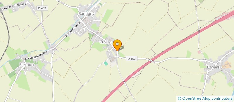 localisation de l'entreprise MONSIEUR PIERRE JOSEPH MILLIOT  CUVILLERS