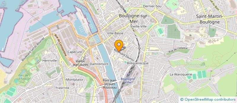 localisation de l'entreprise MONSIEUR PIERRE-JOSEPH MULLIEZ à BOULOGNE-SUR-MER