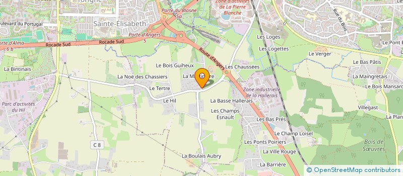 localisation de l'entreprise MONSIEUR PIERRE JOUAULT  CHANTEPIE