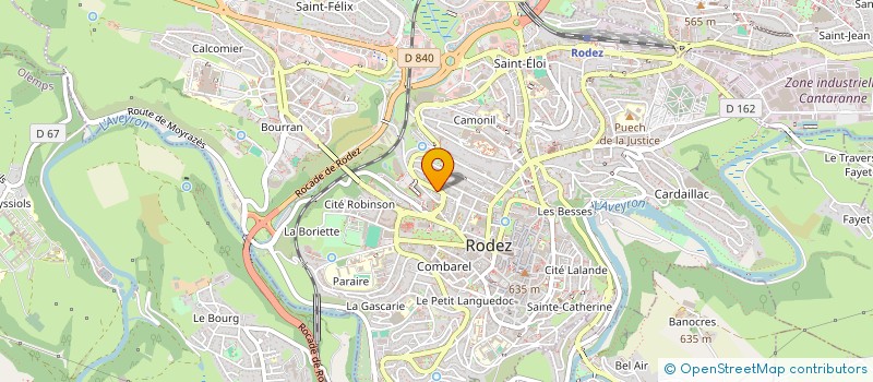 localisation de l'entreprise MONSIEUR PIERRE JOULIE  RODEZ