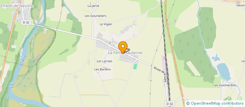 localisation de l'entreprise MONSIEUR PIERRE JOURDE à LA FERTE-HAUTERIVE
