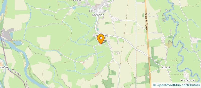 localisation de l'entreprise MONSIEUR PIERRE JOURNET  L'HOPITAL-LE-MERCIER