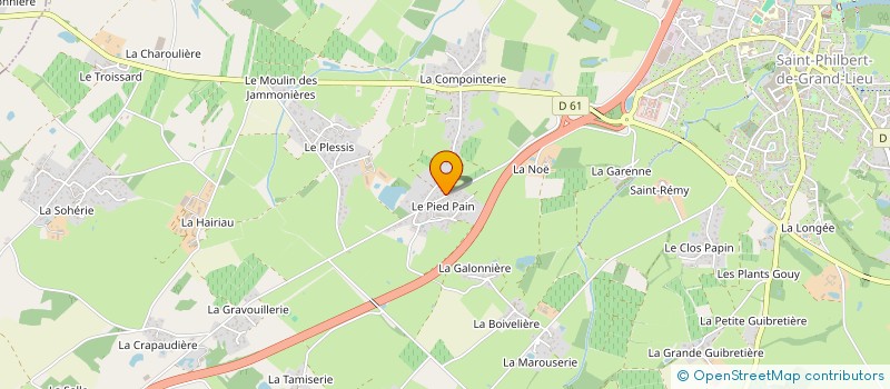 localisation de l'entreprise MONSIEUR PIERRE JOYAUT DE COUESNONGLE  SAINT-PHILBERT-DE-GRAND-LIEU