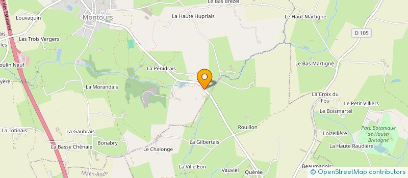 localisation de l'entreprise MONSIEUR PIERRE JUGUET à LES PORTES DU COGLAIS